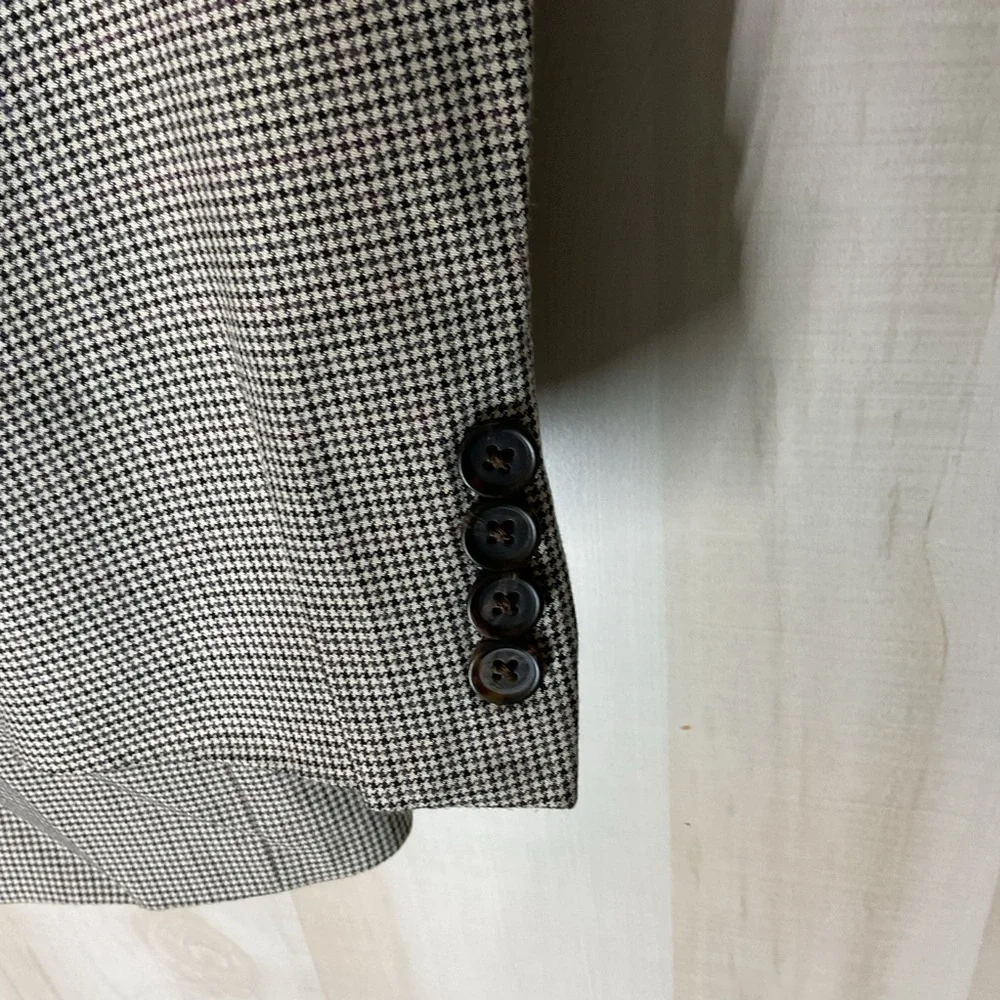 Lauren Ralph Lauren‎ tweed blazer tan black 2 button size 48R